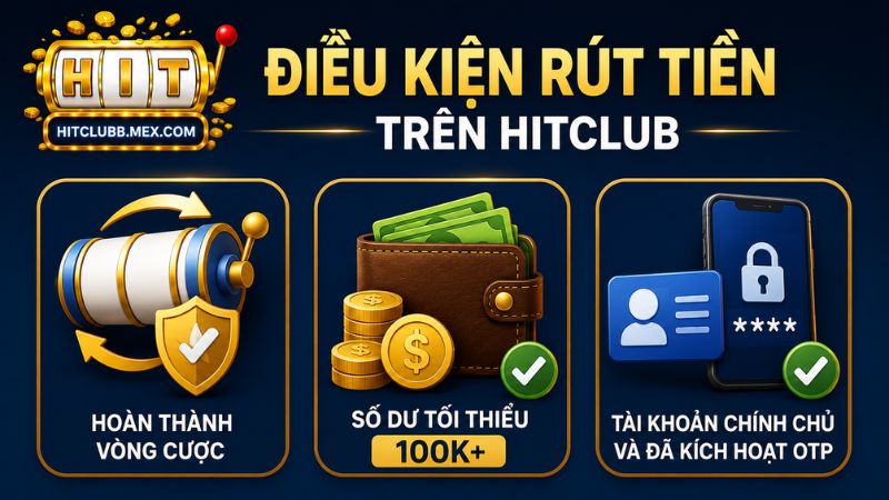 Điều kiện để game thủ rút tiền trên HitClub