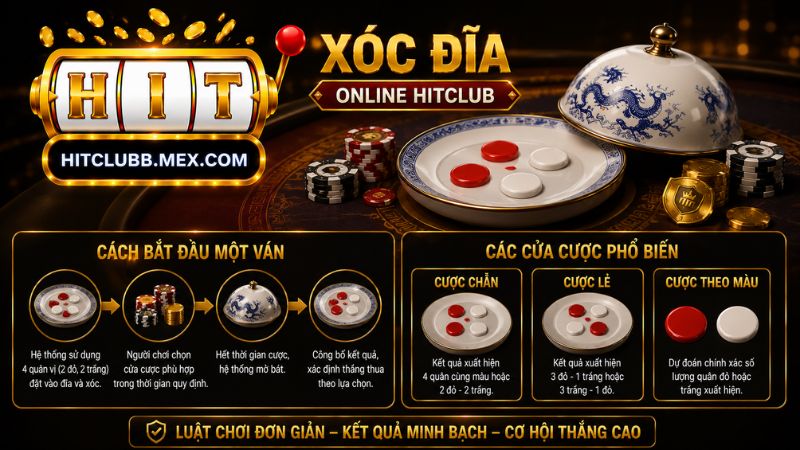 Quy tắc cần biết khi tham gia game Xóc Đĩa tại cổng game Hitclub