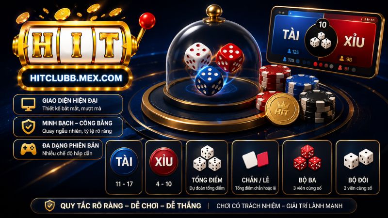 Quy tắc cần biết về tựa game cá cược Tài Xỉu Hitclub