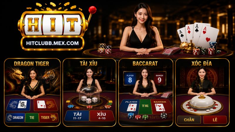 Trải nghiệm game Live Casino Hitclub không nên bỏ lỡ